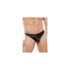 Allure Zeus Wetlook Zipper Thong Os