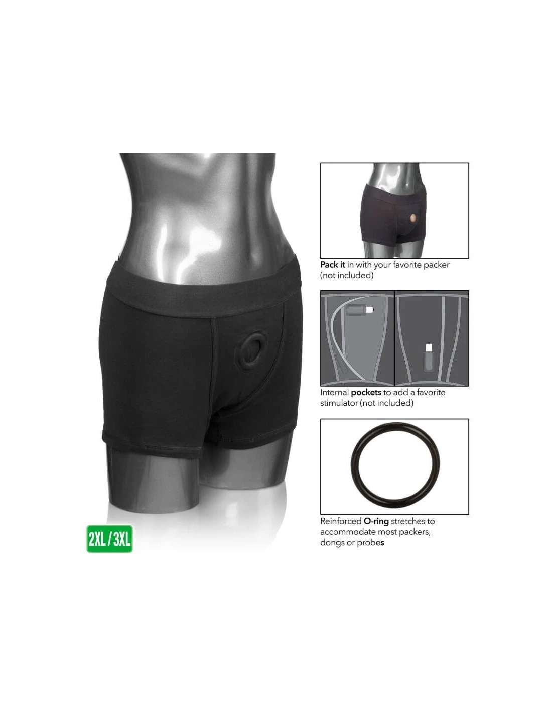 California Exotic Novelties CalExotics Boxer Brief Harness XL XXL - Afbeelding 4