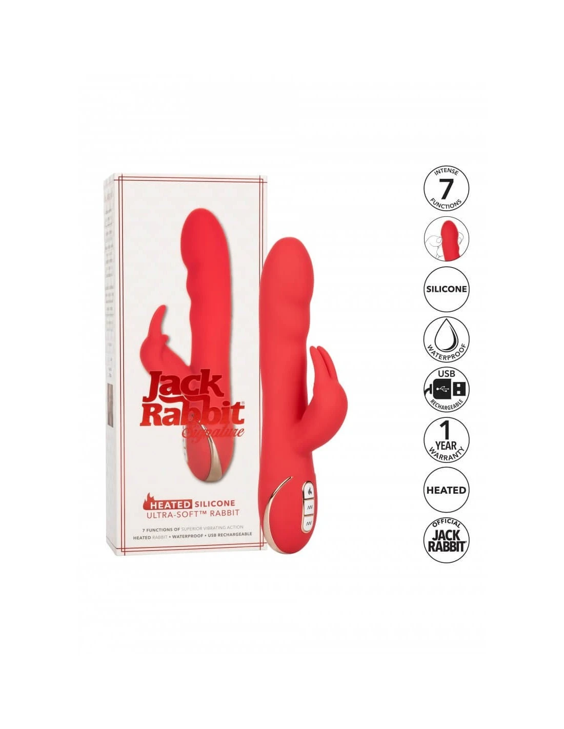 California Exotic Novelties Calexotics Heated Ultra Soft Rabbit - Afbeelding 7