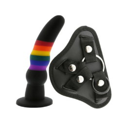 DreamToys Colourful Love Strap On Solid Dildo