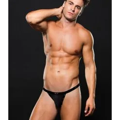 Envy Locker Room Thong Black L/XL