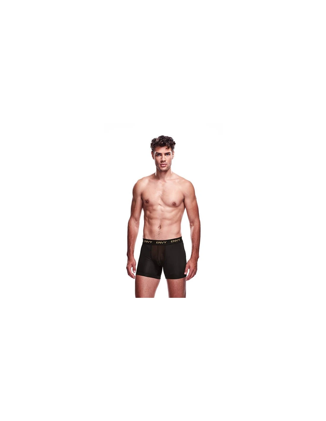 Envy Mesh Long Boxer Black S/M