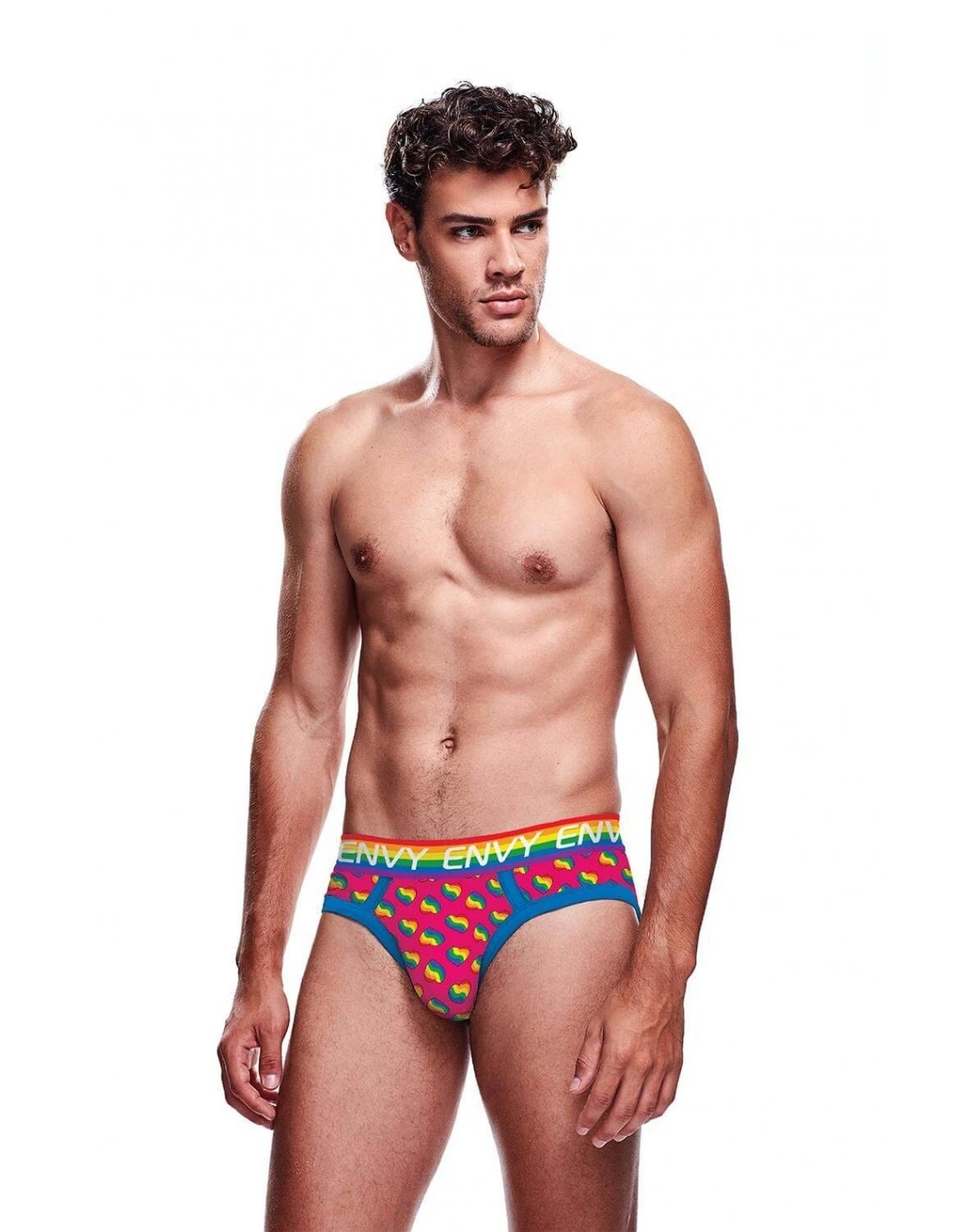 Envy Rainbow Hearts Brief L/XL