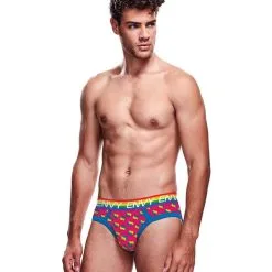 Envy Rainbow Hearts Brief S/M