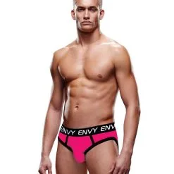 Envy Solid Envy Jock Pink Black M/L