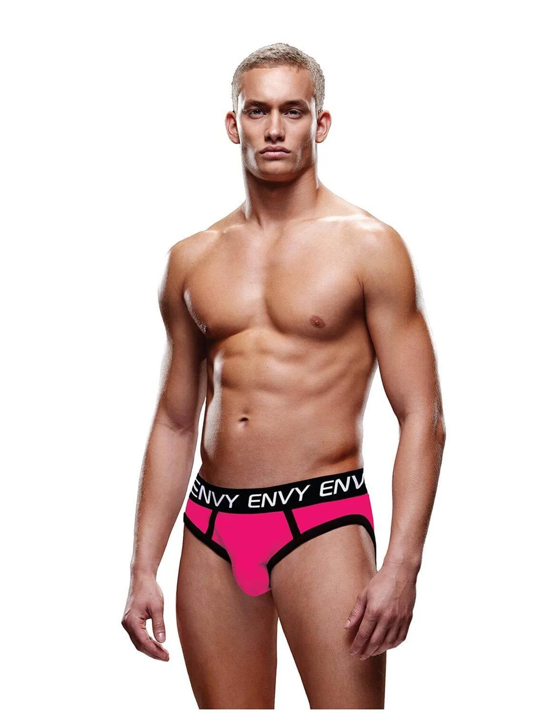 Envy Solid Envy Jock Pink Black M/L