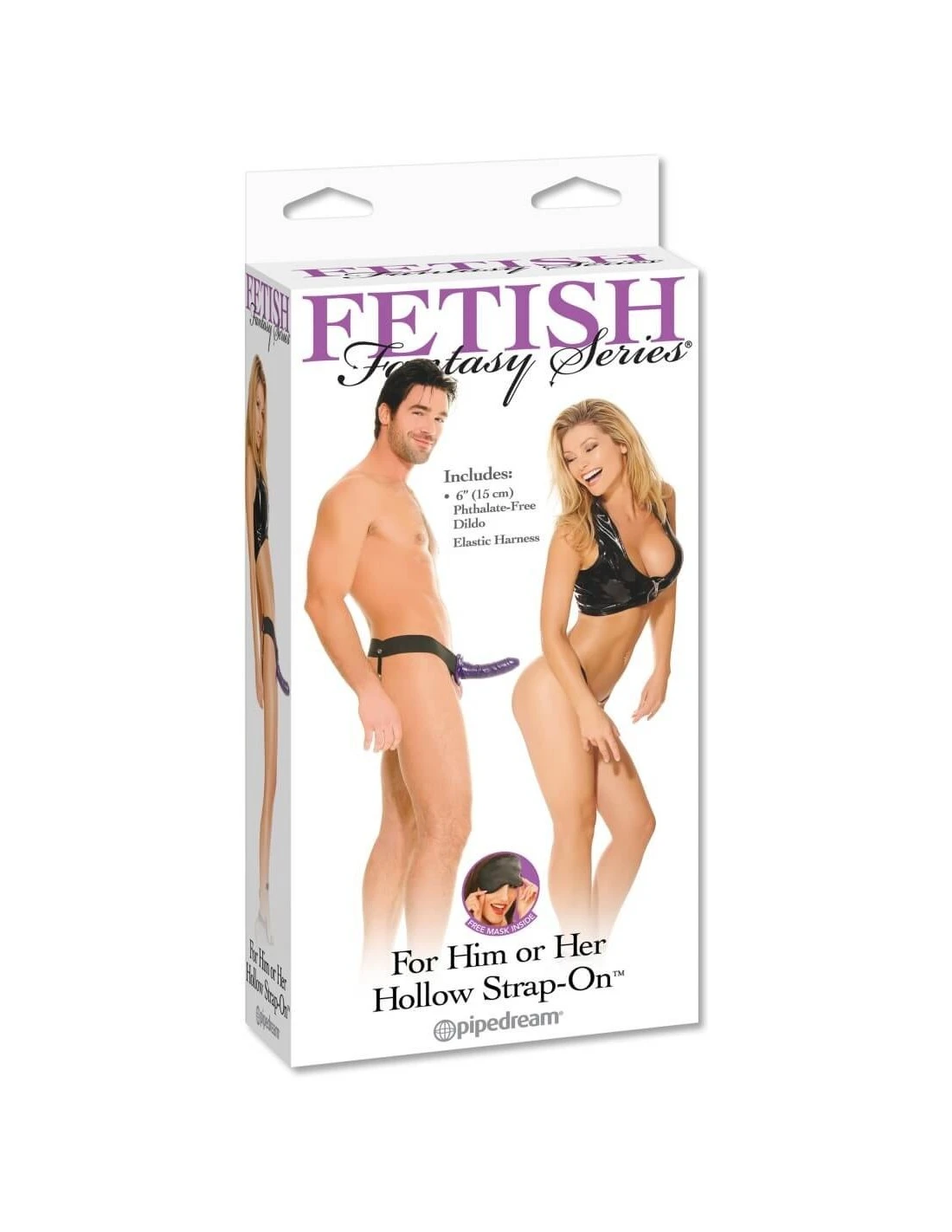 Fetish Fantasy Hollow Strap-on 6 Inch Purple - Afbeelding 4