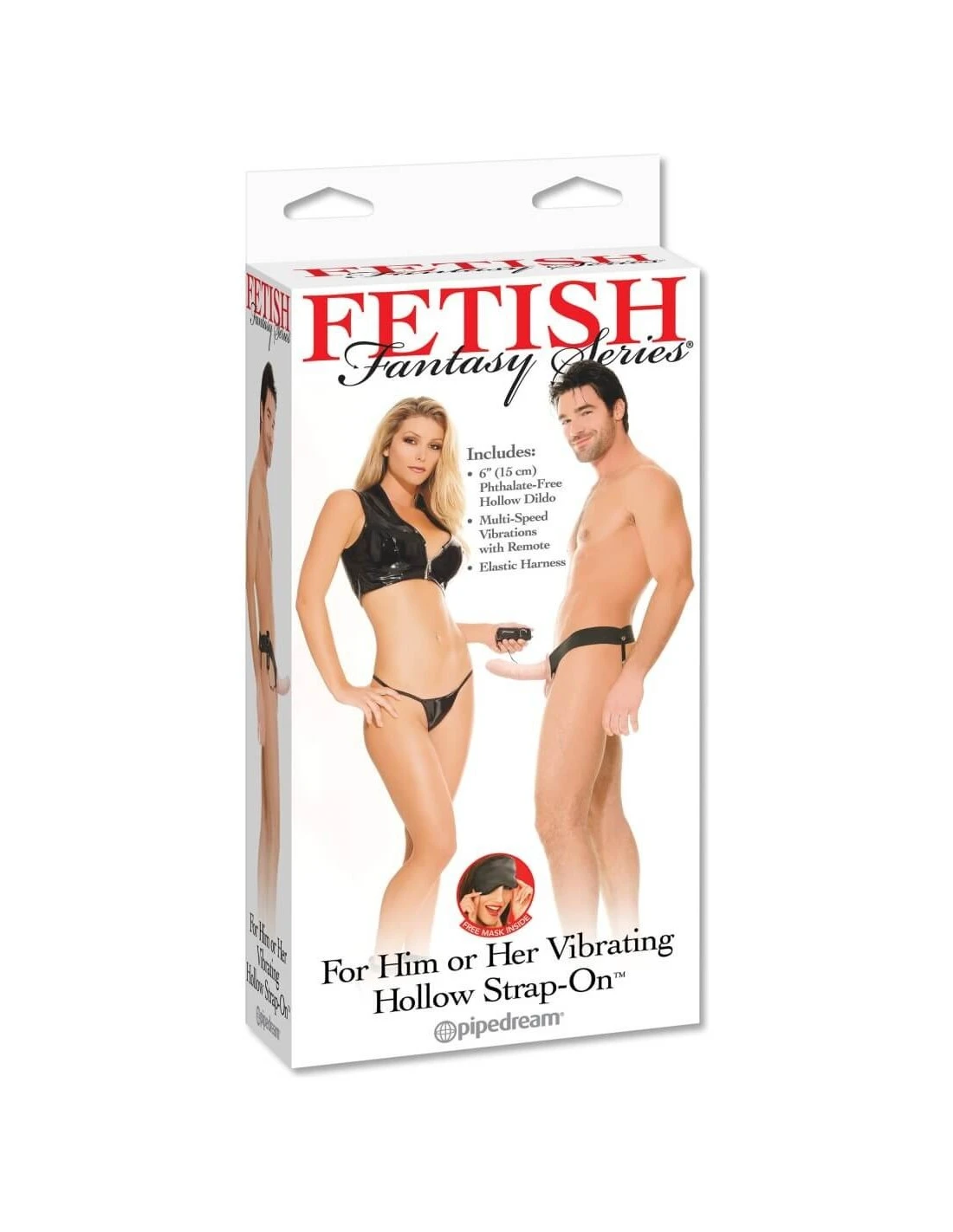 Fetish Fantasy Vibrating Hollow Strap-on 6 Inch Light Skin Tone - Afbeelding 3