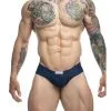 Justin And Simon’s Justin And Simon Cheek Bikini Navy Blue L