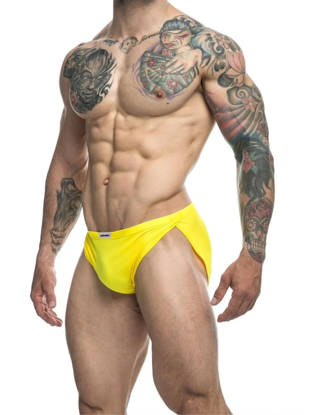 Justin And Simon’s Justin And Simon Running Short Yellow S/M - Afbeelding 5