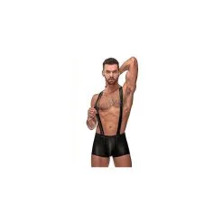 MalePower Male Power Cage Back Singlet Black L XL