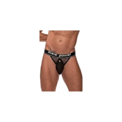 MalePower Male Power Cock Ring Jock Black L/XL