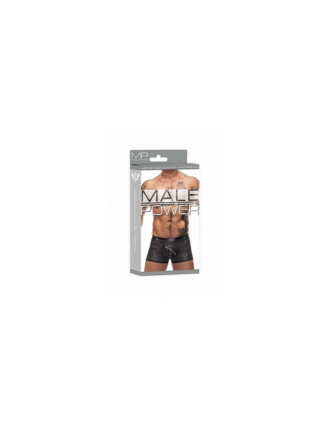 MalePower Male Power Zip Pouch Short Black XL - Afbeelding 6