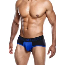 White Label MaleBasics Neon Brief Blue S