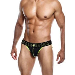 White Label MaleBasics Neon Jock Yellow L