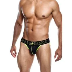White Label MaleBasics Neon Jock Yellow S