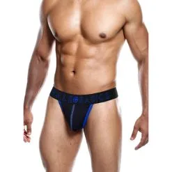 White Label Malebasics Neon Thong Blue M