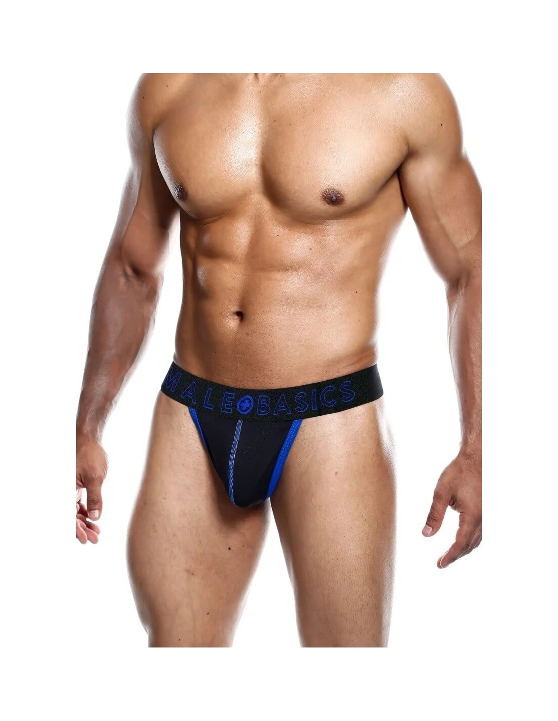 White Label Malebasics Neon Thong Blue M