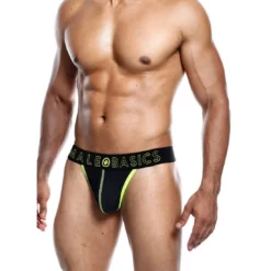 White Label Malebasics Neon Thong Yellow L