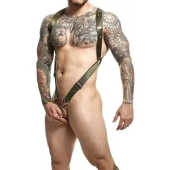 MOB DNGEON Crossback Harness Green