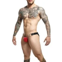 MOB DNGEON Snap Jockstrap Red