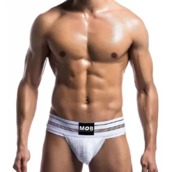 MOB Fetish Classic White Jockstrap L