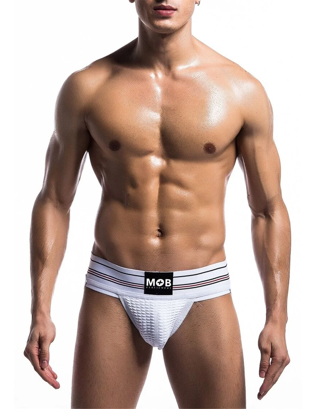 MOB Fetish Classic White Jockstrap XL