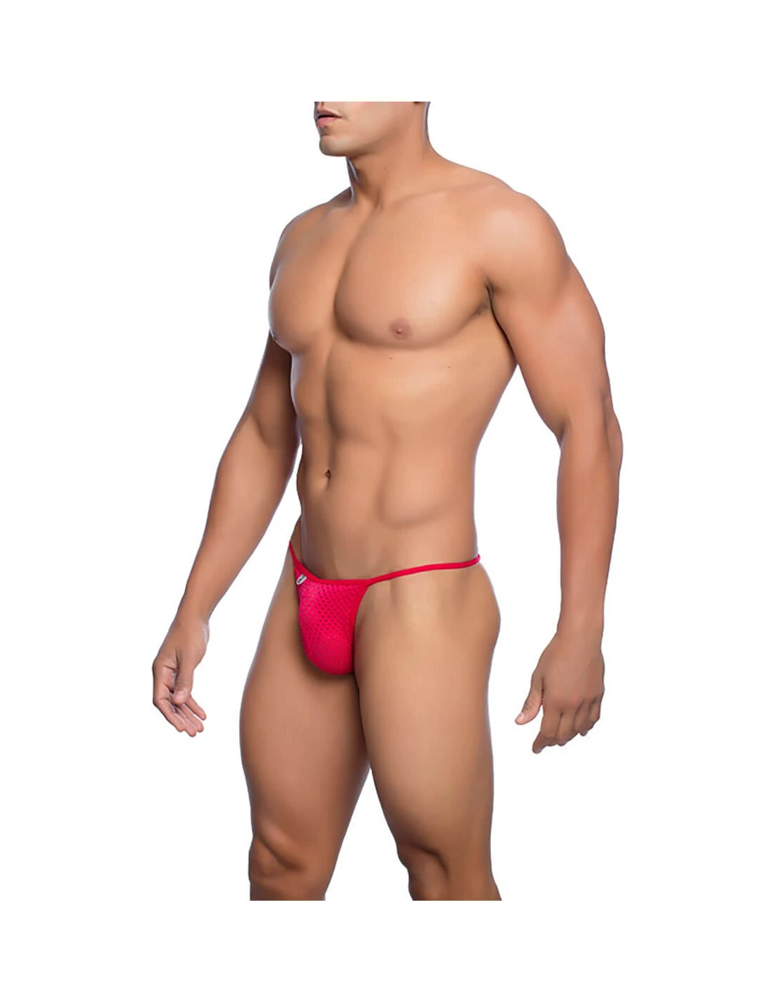 MOB Microfiber V-string Red S/M - Afbeelding 2