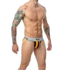 MOB Stripe Classic Jock Orange XXL