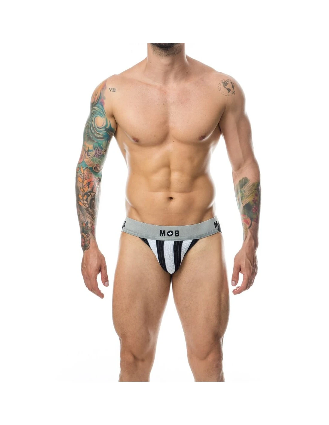 MOB Stripe Classic Jock White L