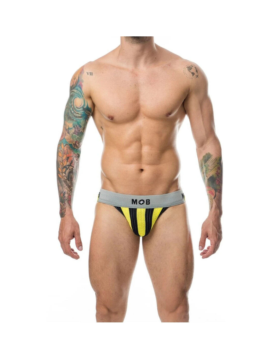 MOB Stripe Classic Jock Yellow M