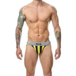 MOB Stripe Classic Jock Yellow XXL