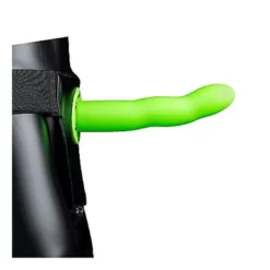 Ouch! Ouch Curved Hollow Strap-on 20 Cm GitD Neon