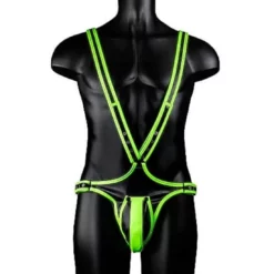 Ouch! Ouch Full Body Harness Glow In The Dark L/XL