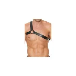 Ouch! OUCH Gladiator Harness Premium Leather Black Black