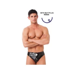 Rimba Latex Slip Met Buttplug XL