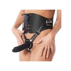 Rimba Taille Korset Compleet Met Dildo, Riemen En Ring L