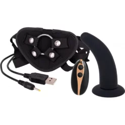 Seven Creations 5INCH Vibration Dildo Strap-on Black