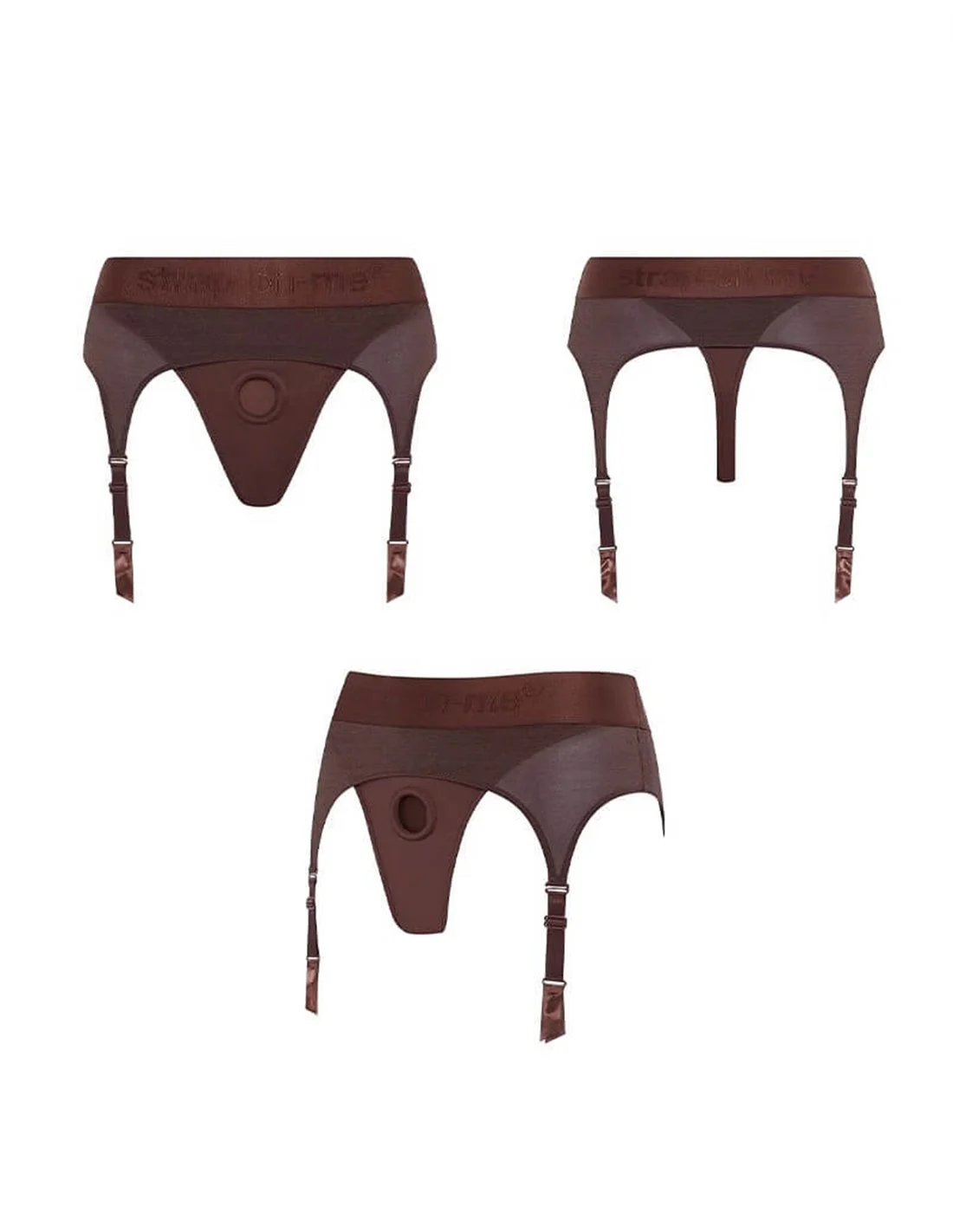 Strap-On-Me Harness Rebel Strap-on Harness Brown S - Afbeelding 4