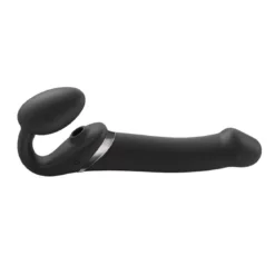 Strap-on-me Multi Orgasm Strap-on Vibrator Met Lik Stimulator Zwart L