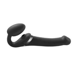 Strap-on-me Multi Orgasm Strap-on Vibrator Met Lik Stimulator Zwart M