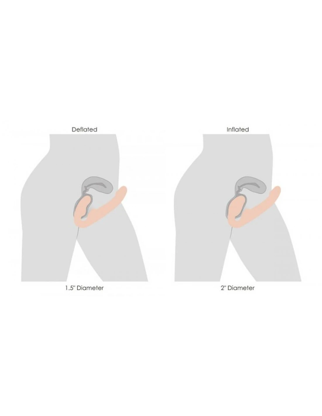 Strap U Evoke Opblaasbare En Vibrerende Strapless Strap-on Light - Afbeelding 4