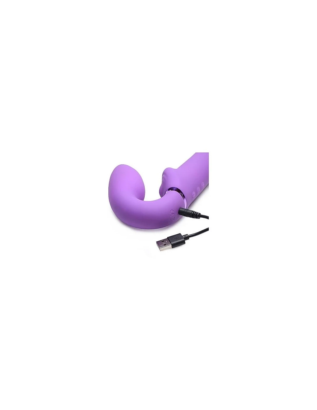 Strap U Strap-U G-Pulse Vibrerende Strapless Dildo Met Afstandsbediening Paars - Afbeelding 3