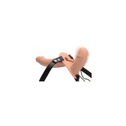 Strap U Power Pegger Dubbele Strap-on Vibrator Flesh