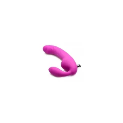 Strap U Royal Rider Vibrating Silicone Strapless Strap On Purple
