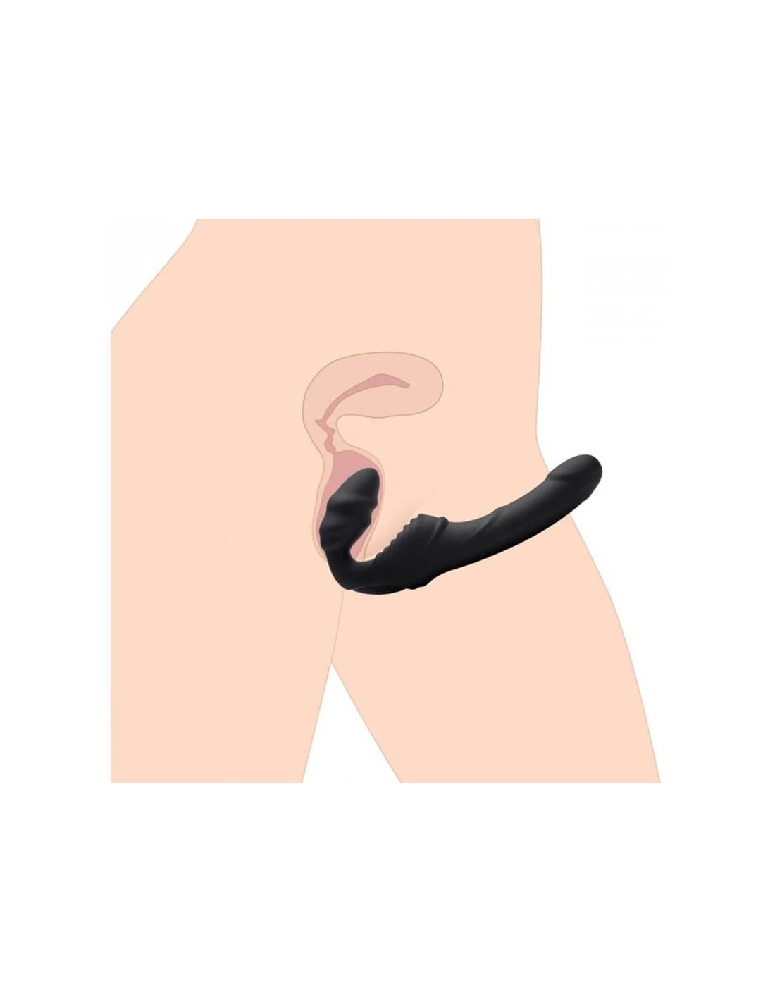 Strap U Slim Rider Strapless Strap-on Vibrator - Afbeelding 5