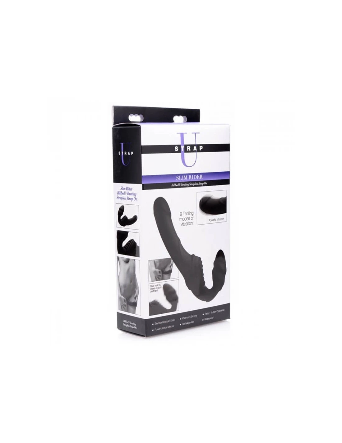 Strap U Slim Rider Strapless Strap-on Vibrator - Afbeelding 6
