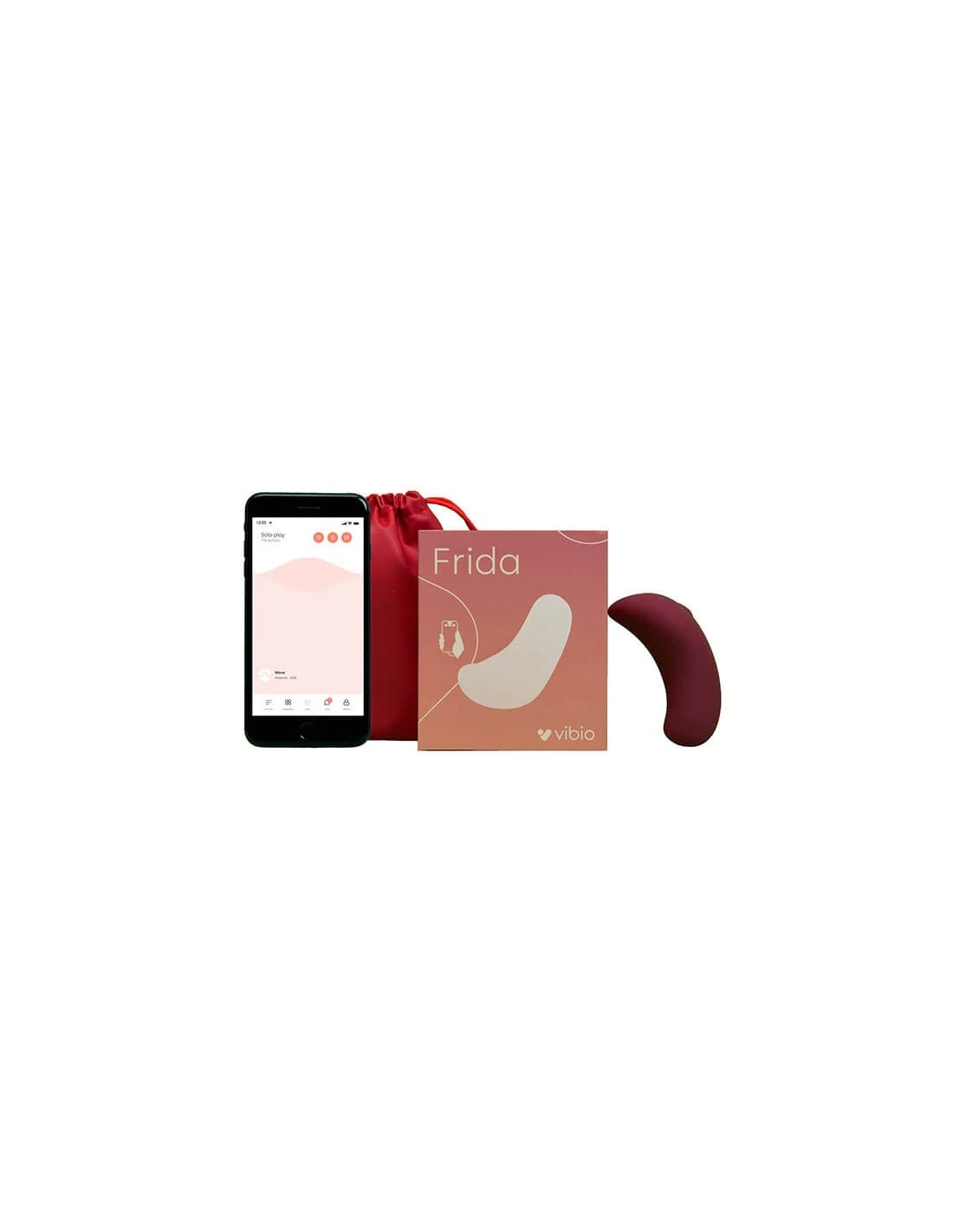 Vibio Frida Lay-on Vibrator Wine Red