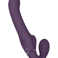 Vive Dual Pulse Wave & Airwave Strapless Strapon Purple