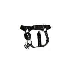 Zado Lederen String Met Cockring En Dildo S/M